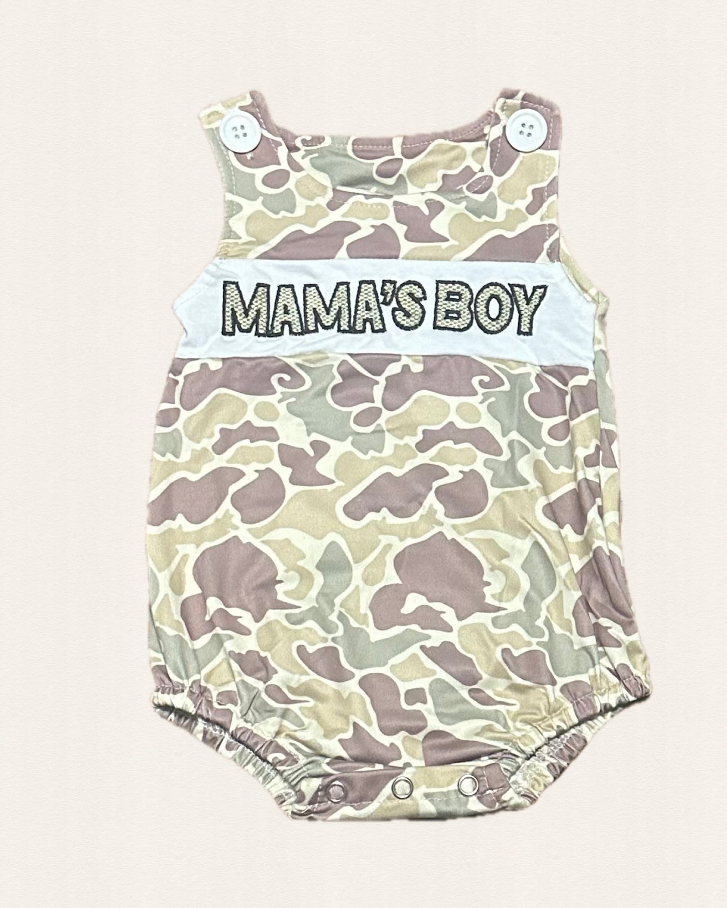 Mama's Boy Camo Bubble