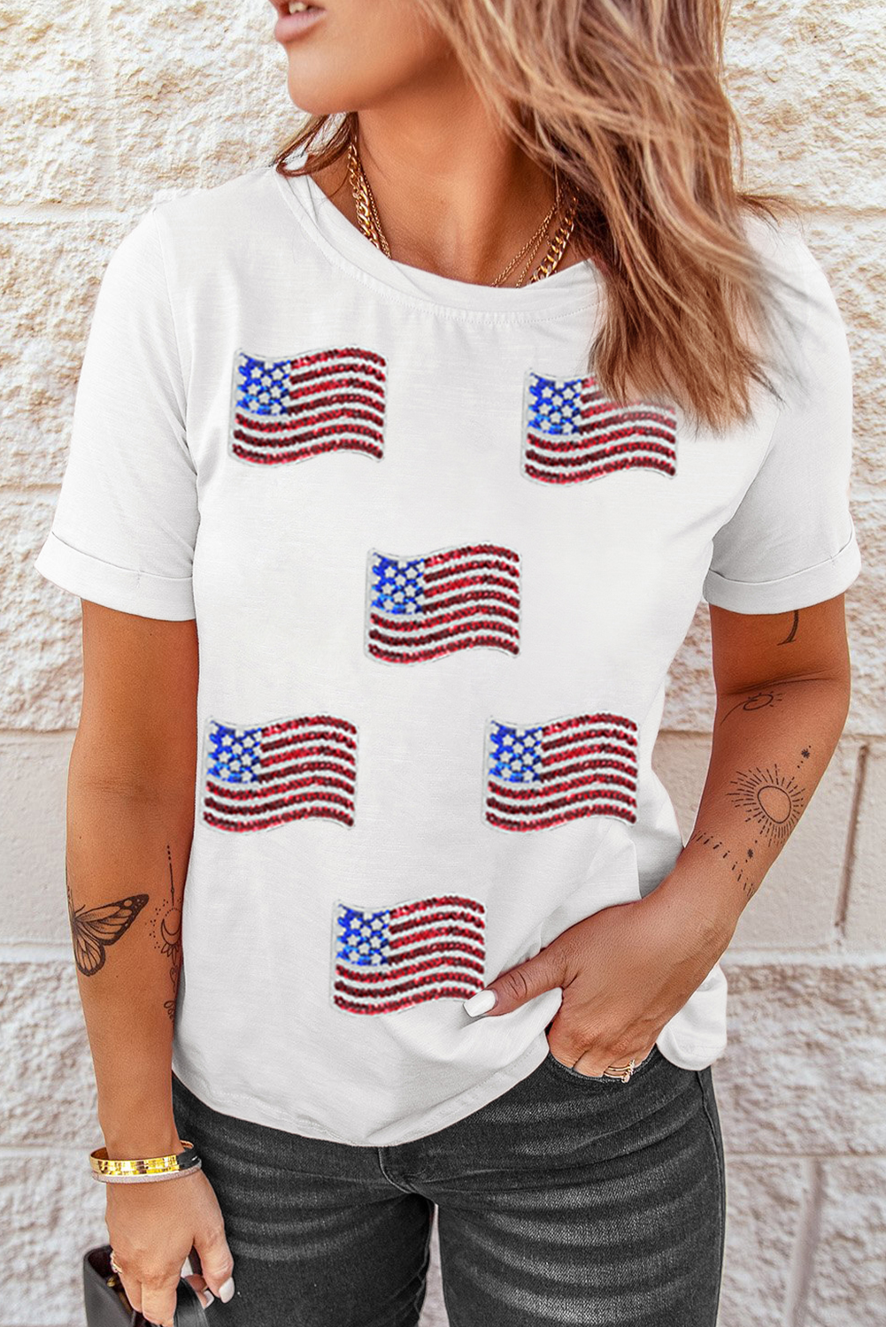 Sparkle & Stripes Tee