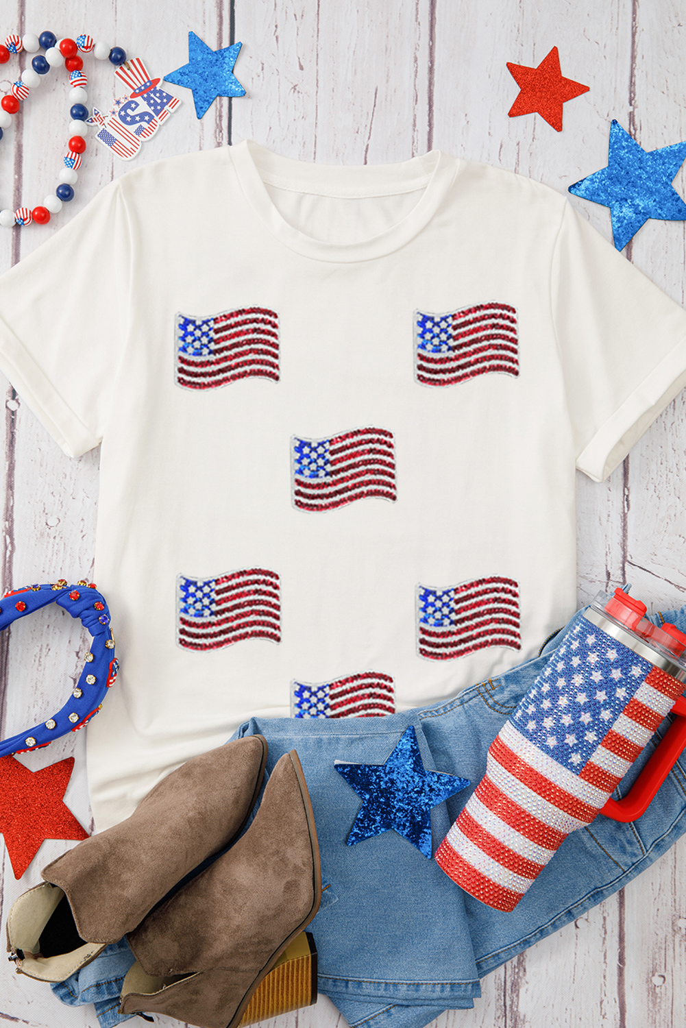 Sparkle & Stripes Tee